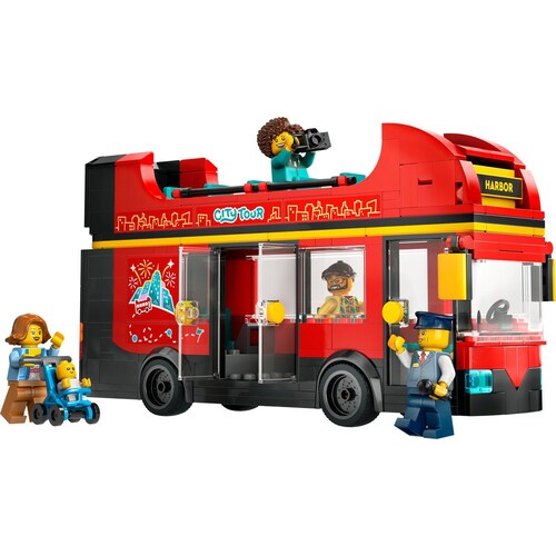 City Autobús Turístico Rojo de Dos Pisos 60407 Lego