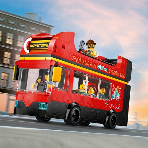 City Autobús Turístico Rojo de Dos Pisos 60407 Lego
