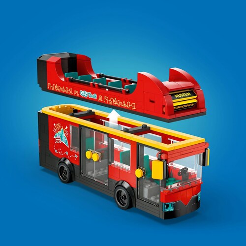 City Autobús Turístico Rojo de Dos Pisos 60407 Lego