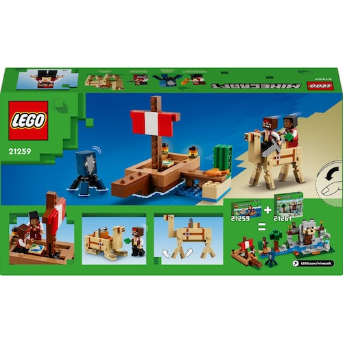 Minecraft  el Viaje en el Barco Pirata Juguete de Construcción 21259 Lego