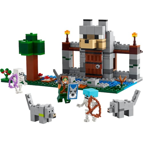 Minecraft  la Fortaleza-Lobo Juego 21261 Lego