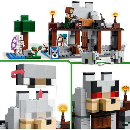 Minecraft  la Fortaleza-Lobo Juego 21261 Lego