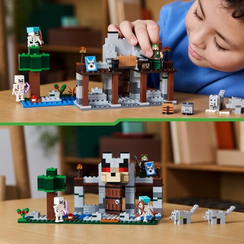 Minecraft  la Fortaleza-Lobo Juego 21261 Lego