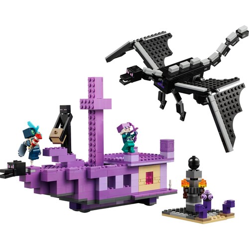 Minecraft  el Dragón Ender Y el Barco Del End 21264 Lego