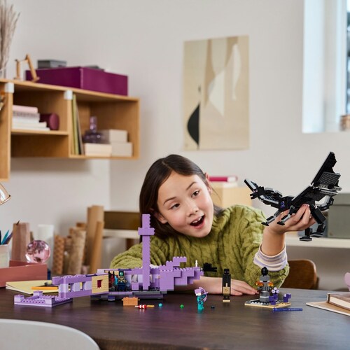 Minecraft  el Dragón Ender Y el Barco Del End 21264 Lego