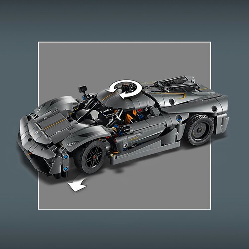 Technic Hiperauto Koenigsegg Jesko Absolut Gris 42173 Lego
