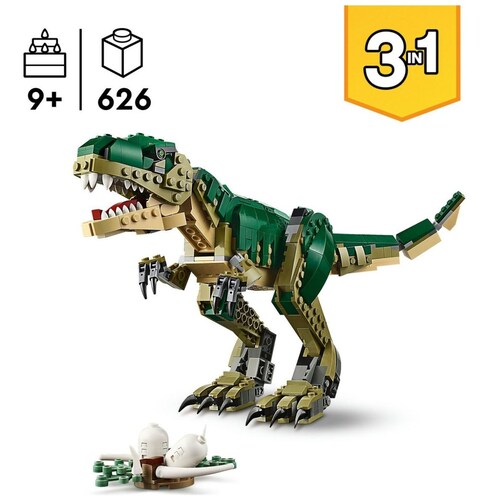 Creator 3En1 T. Rex Dinosaurio Juguete de Construcción  31151 Lego