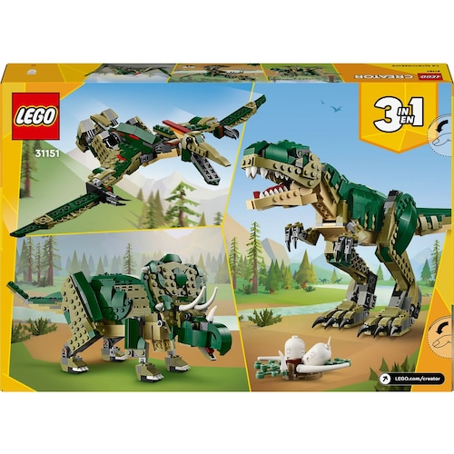Creator 3En1 T. Rex Dinosaurio Juguete de Construcción  31151 Lego