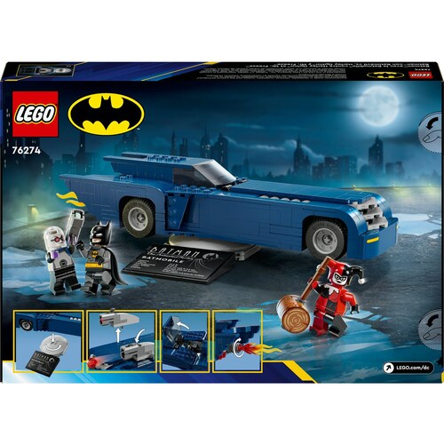 Dc Batman Batman con Batimóvil Vs. Harley Quinn Y Mr. Freeze 76274 Lego