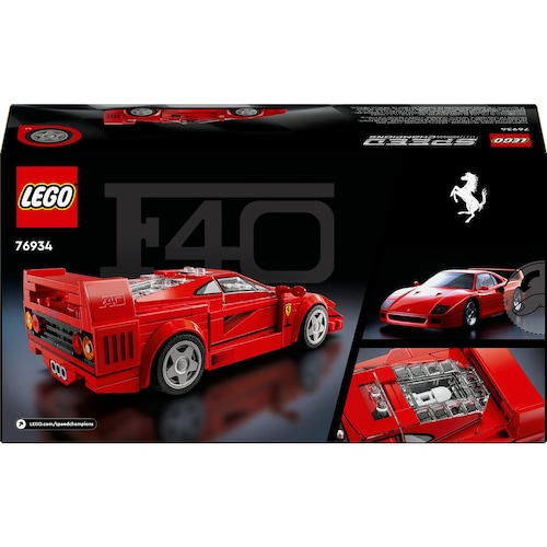 Speed Champions Superauto Ferrari F40 Juguete de Construcción 76934 Lego