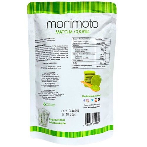  Galleta Matcha Mantequilla 100G