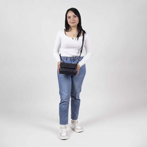 Bolso Cross Body Negro Barbie By Gorett para Mujer