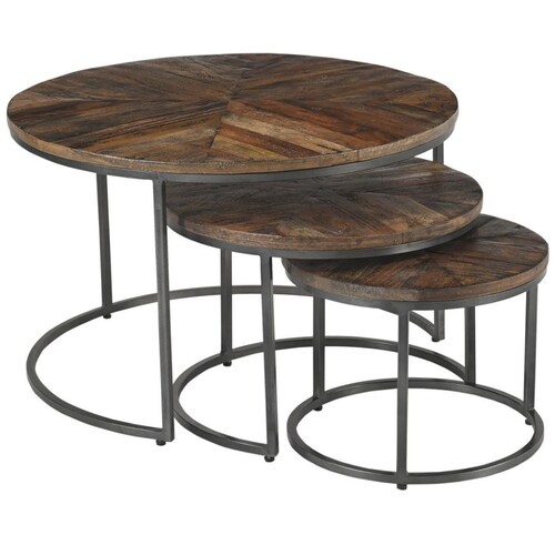 Set 3 Mesas Telescópico Anidable Vintage Home