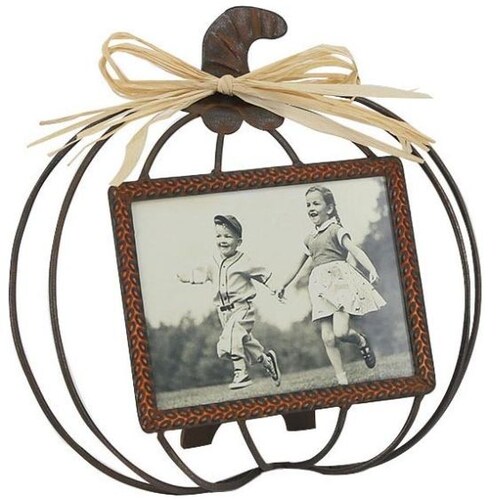 Portarretrato Metal Pumpkin Vintage Home
