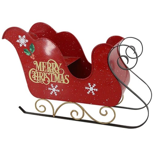 Trineo Navideño Santa Rojo Vintage Home
