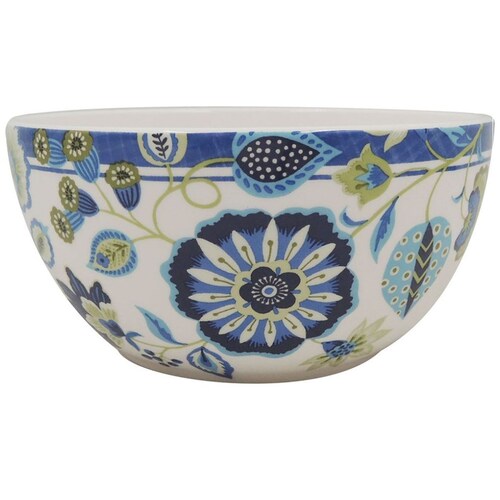 Bowl Folk Floral Azul y Verde Vintage Home