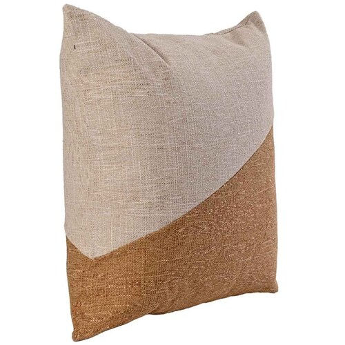 Home Nature Cojín Mostaza Hueso 50X50