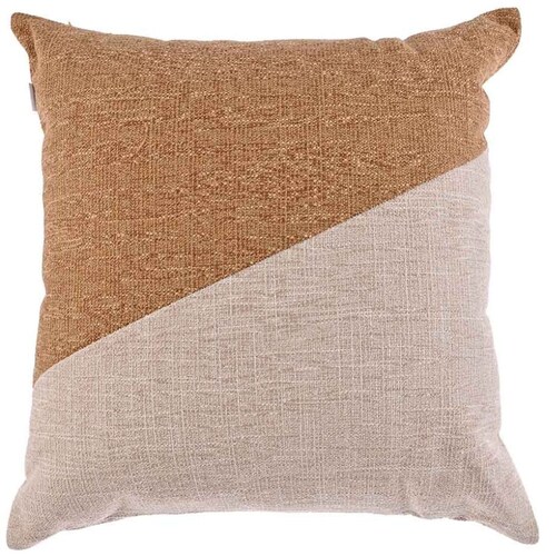 Home Nature Cojín Mostaza Hueso 50X50