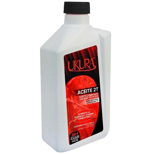 Aceite para Motor de 2 T 250 Ml Proporción 20:1 Ukura