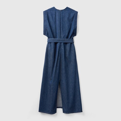 Vestido Largo con Cinta  para Mujer Benetton