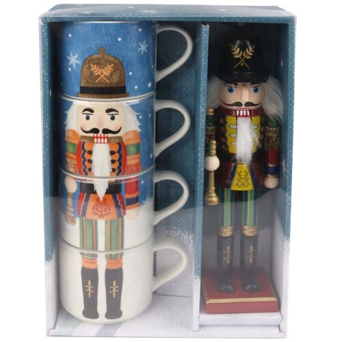 Set Taza 4 Piezas Navidad Cascanueces Home & Details