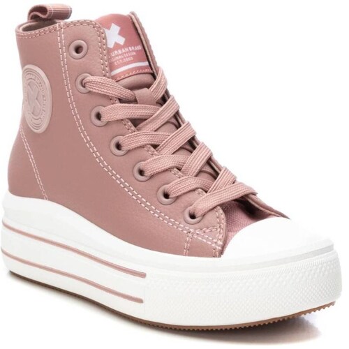 Tenis Bota con Agujeta Rosa 18-23 para Niña Xti