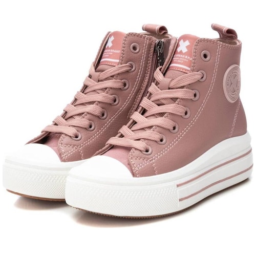 Tenis Bota con Agujeta Rosa 18-23 para Niña Xti