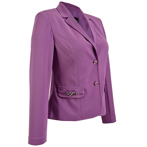 Saco Liso con Detalle al Frente para Mujer Michel Paulini