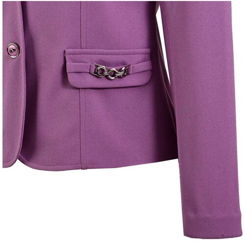 Saco Liso con Detalle al Frente para Mujer Michel Paulini