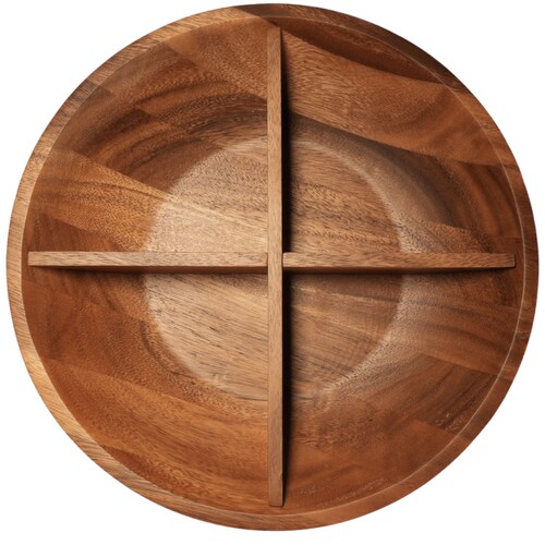 Home Nature Ensaladera de Madera 35*35*9 Cm