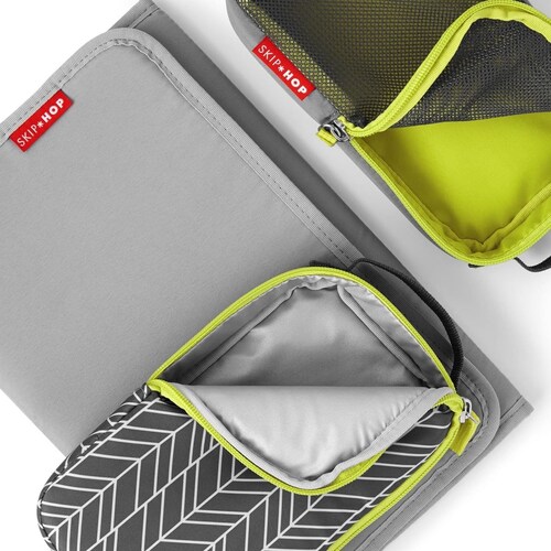 Mochila Pañalera Skiphop Forma Gris