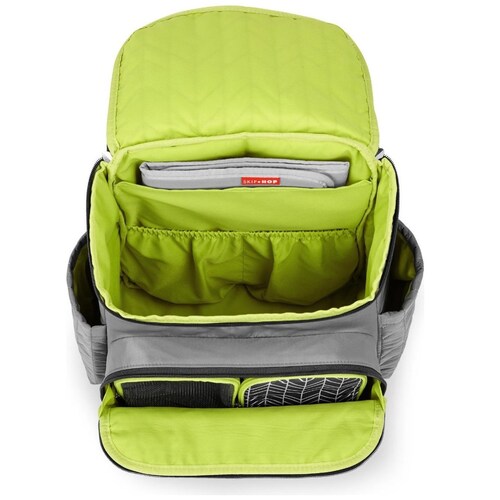 Mochila Pañalera Skiphop Forma Gris