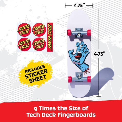 Tech Deck Hand Board Santa Cruz Dgk Spin Master