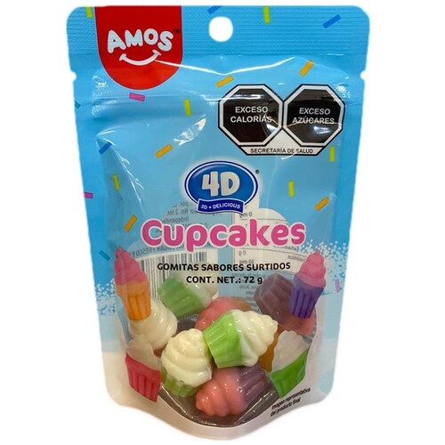 Gomitas Sabores Surtidos en Forma de Cupcake