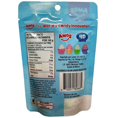 Gomitas Sabores Surtidos en Forma de Cupcake