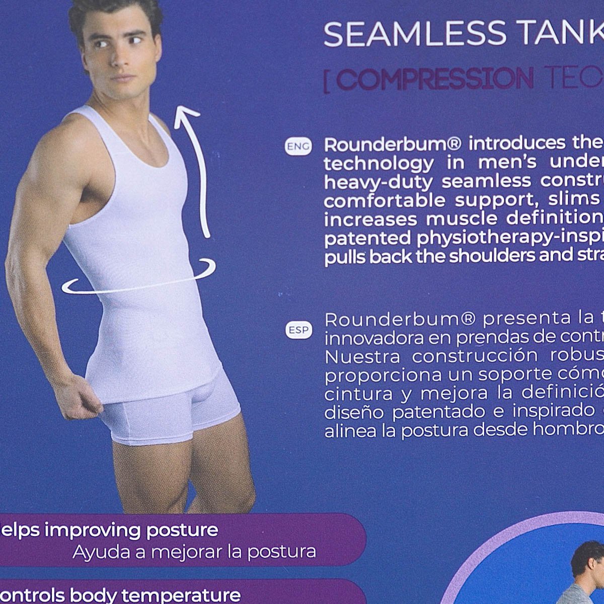 Camiseta Compression Tank Top para Hombre Rounderbum