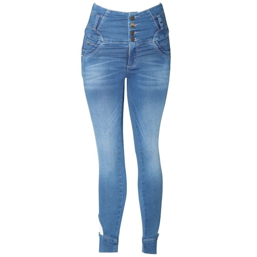 Jeans Ciclón Jeans Skinny Stone Bleach para Mujer