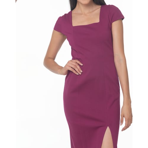 Vestido Liso con Abertura para Mujer Sbh By Sarah Bustani