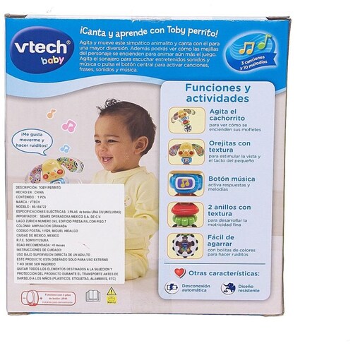 Toby Perrito Canta y Aprende para Bebés Vtech