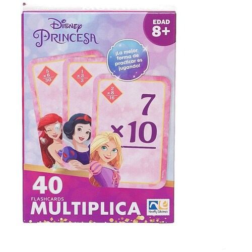 Flash Cards Multiplicaciones Princesas Novelty