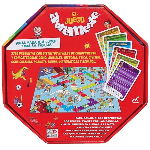 Juego de Mesa en Familia Abremente Caja de Cartón  Novelty