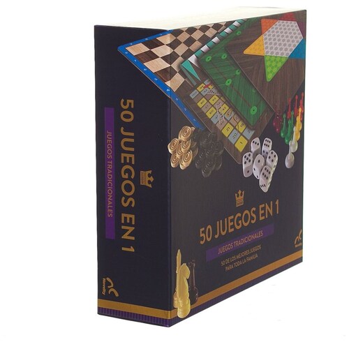 Set de Juegos 50 en 1 Foil Caja de Cartón Novelty