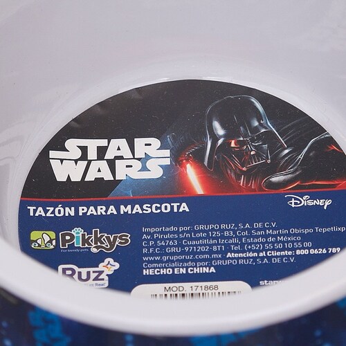 Plato para Perro Chico Unisex Star Wars Disney