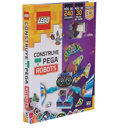 Lego Construye Y Pega Robots Novelty