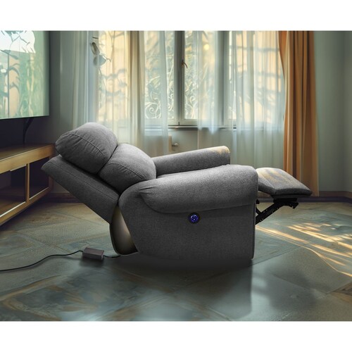 Sillón Reclinable Eléctrico Cleo Gris Muebles Liz