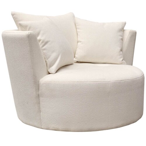 Sillón Ocasional Ingrid Tela Blanco Liz