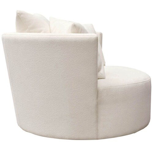 Sillón Ocasional Ingrid Tela Blanco Liz