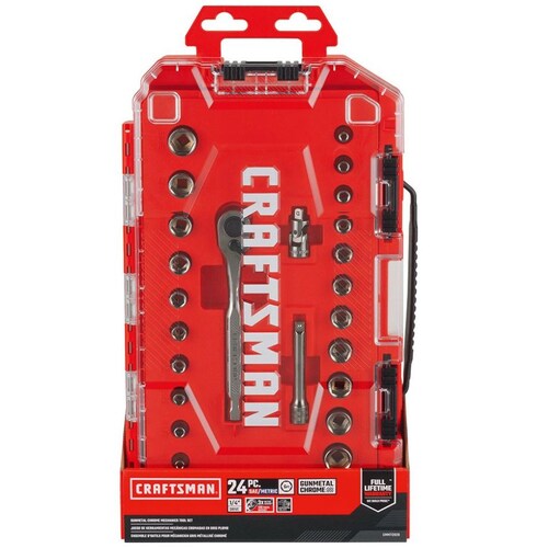 Juego de Herramientas Mecánicas 1/4 24 Piezas Craftsman