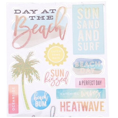 Stickers Día de Playa  The Happy Planner