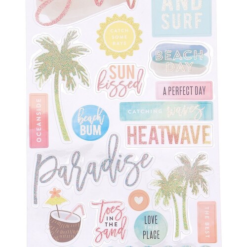 Stickers Día de Playa  The Happy Planner
